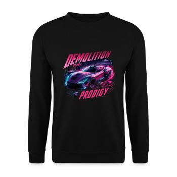 Demo Derby Demolition Derby Demolition Derby - Unisex Sweatshirt - black - Front - Alina (178cm) & Michal (187cm)