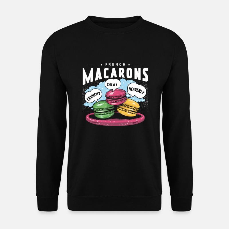 Macaron lovers French macarons - Unisex Sweatshirt - black