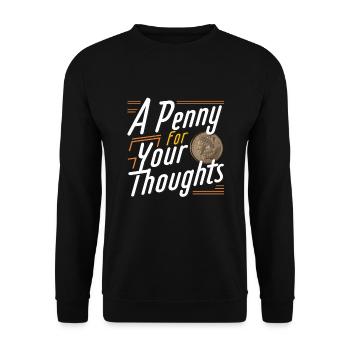 Collection de pièces de monnaie amusante pour les collectionneurs de pièces de monnaie et - Sweat-shirt Unisexe - noir - Devant - Alina (178cm) & Michal (187cm)