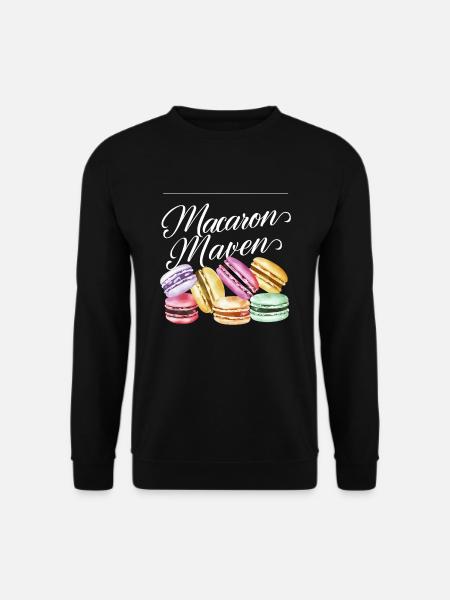 Macaron lovers French macarons - Unisex Sweatshirt - black