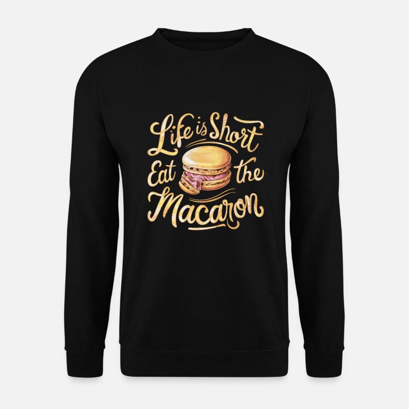 Amateurs de macarons Macarons français - Sweat-shirt Unisexe - noir