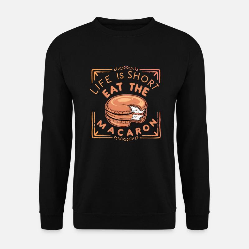 Amateurs de macarons Macarons français - Sweat-shirt Unisexe - noir