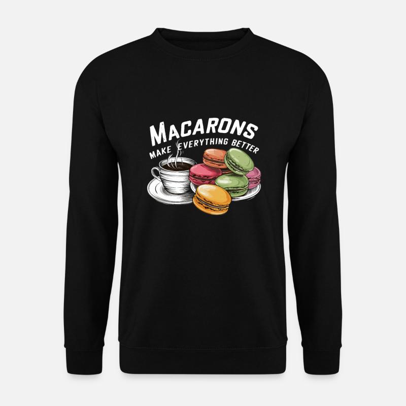 Macaron lovers French macarons - Unisex Sweatshirt - black