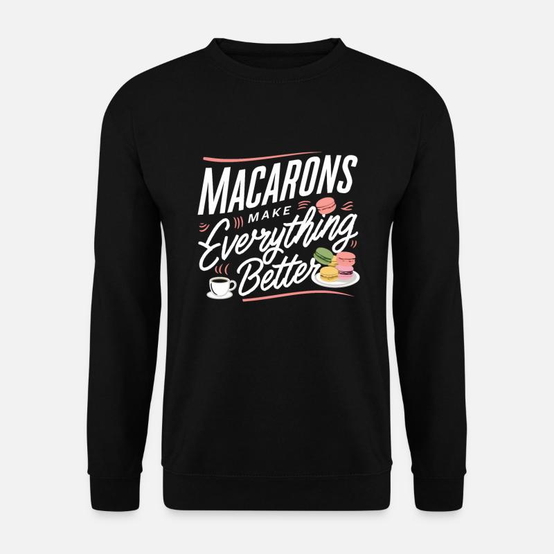 Macaron lovers French macarons - Unisex Sweatshirt - black