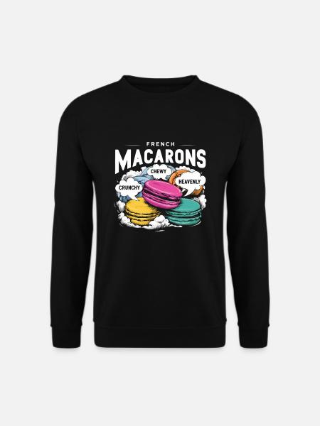 Macaron lovers French macarons - Unisex Sweatshirt - black