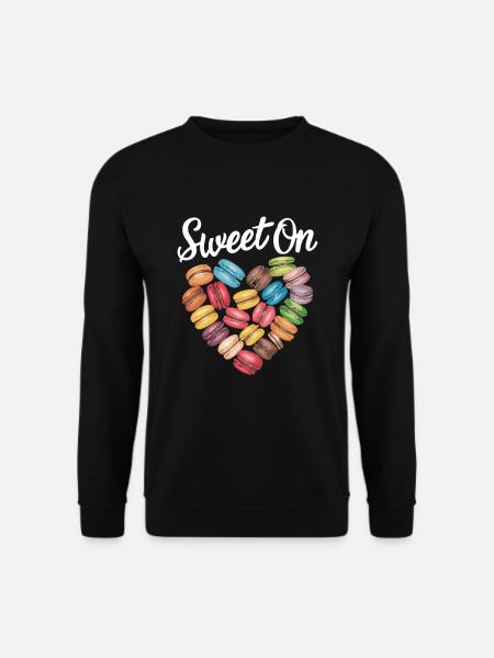 Macaron lovers French macarons - Unisex Sweatshirt - black