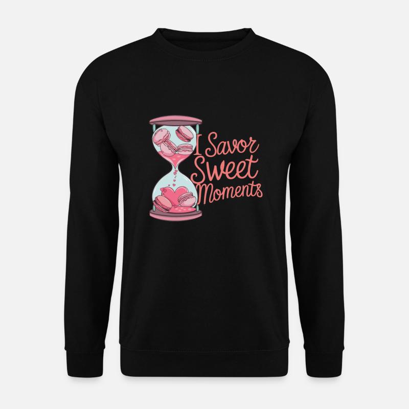 Amateurs de macarons Macarons français - Sweat-shirt Unisexe - noir