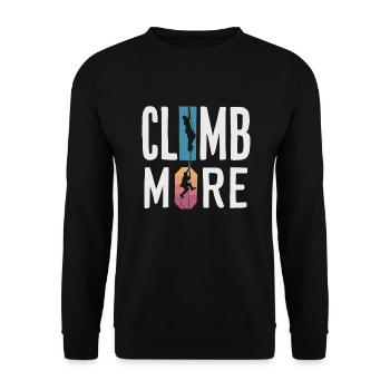 Escalade, Aventure en plein air, Escalade de bloc - Sweat-shirt Unisexe - noir - Devant - Alina (178cm) & Michal (187cm)