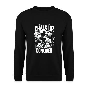 Escalade, Aventure en plein air, Escalade de bloc - Sweat-shirt Unisexe - noir - Devant - Alina (178cm) & Michal (187cm)