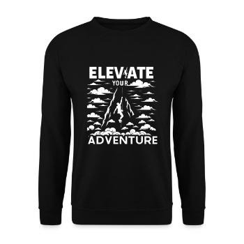 Escalade, Aventure en plein air, Escalade de bloc - Sweat-shirt Unisexe - noir - Devant - Alina (178cm) & Michal (187cm)