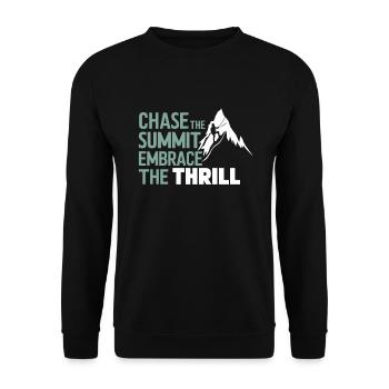 Escalade, Aventure en plein air, Escalade de bloc - Sweat-shirt Unisexe - noir - Devant - Alina (178cm) & Michal (187cm)