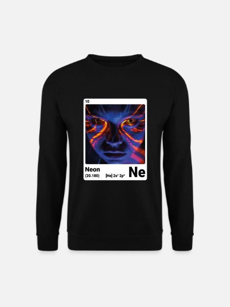 Periodensystem-Element Neon (Ne) 010 - Unisex Pullover - Schwarz