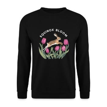 Ostara Eostre Equinox Witch Pagan Goddess Rituals - Unisex Sweatshirt - black - Front - Alina (178cm) & Michal (187cm)