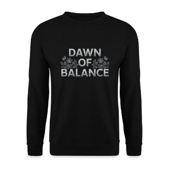 Ostara Eostre Equinox Witch Pagan Goddess Rituals - Unisex Sweatshirt - black - Front - Alina (178cm) & Michal (187cm)