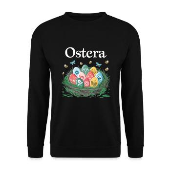 Ostara Eostre Equinox Witch Pagan Goddess Rituals - Unisex Sweatshirt - black - Front - Alina (178cm) & Michal (187cm)