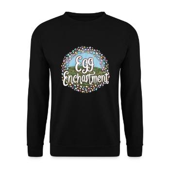 Ostara Eostre Equinox Witch Pagan Goddess Rituals - Unisex Sweatshirt - black - Front - Alina (178cm) & Michal (187cm)