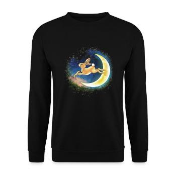 Ostara Eostre Equinox Witch Pagan Goddess Rituals - Unisex Sweatshirt - black - Front - Alina (178cm) & Michal (187cm)