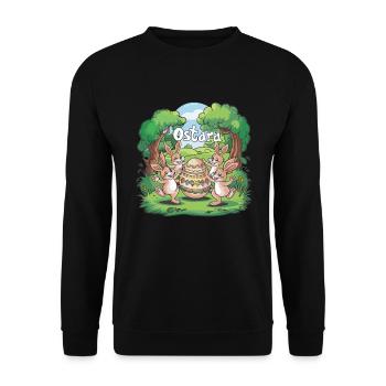 Ostara Eostre Equinox Witch Pagan Goddess Rituals - Unisex Sweatshirt - black - Front - Alina (178cm) & Michal (187cm)
