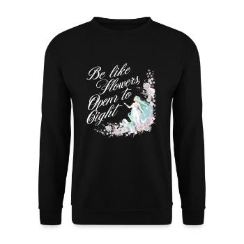 Ostara Eostre Equinox Witch Pagan Goddess Rituals - Unisex Sweatshirt - black - Front - Alina (178cm) & Michal (187cm)