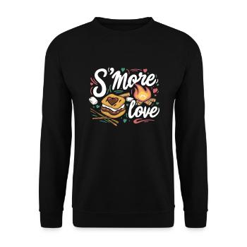 Scout Camping Randonnée en plein air autour d’un feu de camp - Sweat-shirt Unisexe - noir - Devant - Alina (178cm) & Michal (187cm)