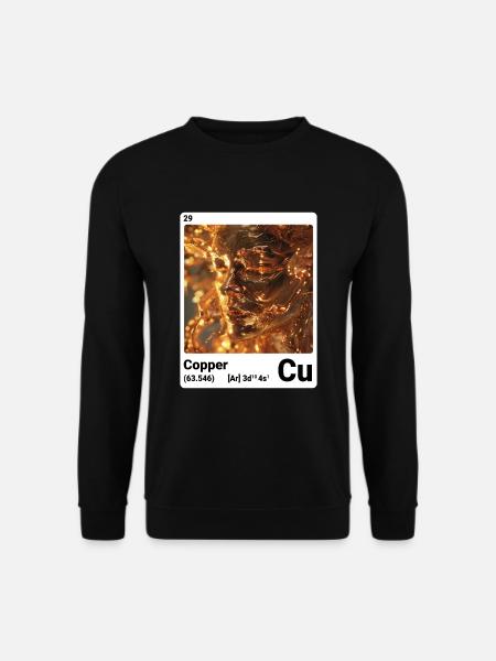 AI am Copper (wt) - Unisex Sweatshirt - black