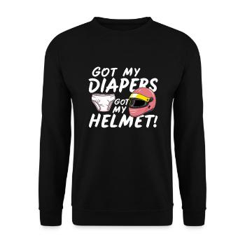 Demo Derby Demolition Derby Demolition Derby - Unisex Sweatshirt - black - Front - Alina (178cm) & Michal (187cm)