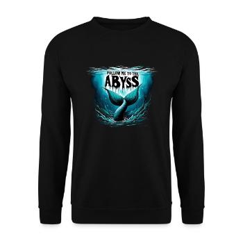 Creepy Sirens, Horror Mermaid, Creepy - Unisex Sweatshirt - black - Front - Alina (178cm) & Michal (187cm)