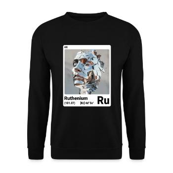 AI am Ruthenium (wt) - Unisex Pullover - Schwarz - Vorne - Alina (178cm) & Michal (187cm)