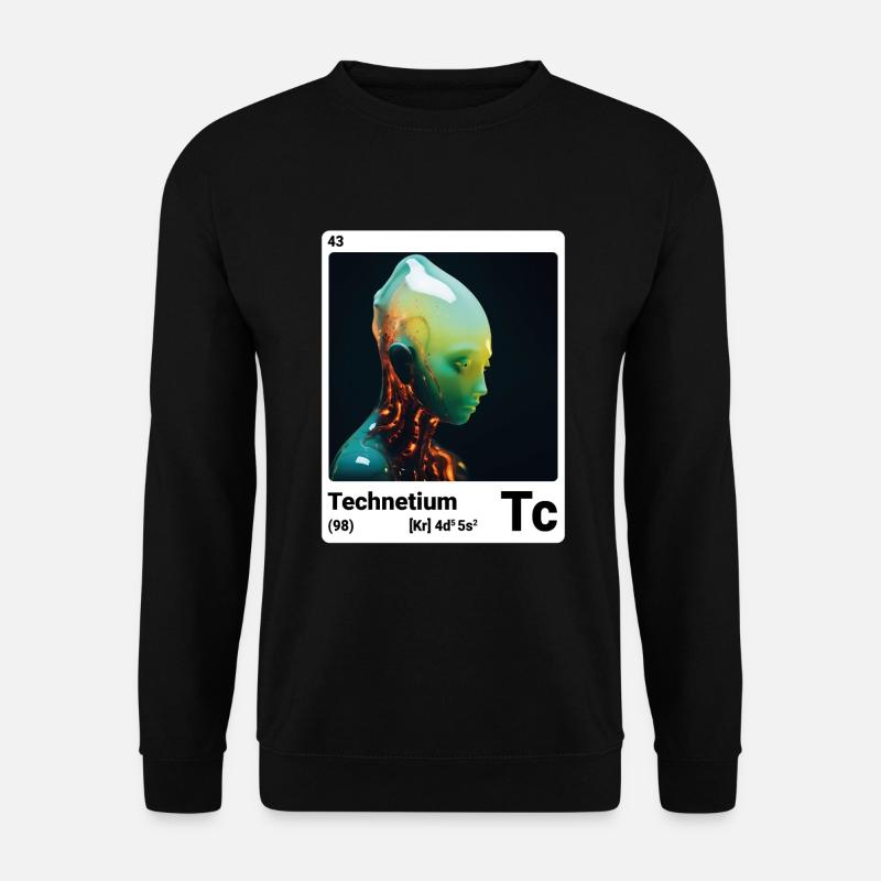 AI am Technetium (wt) - Unisex Sweatshirt - black