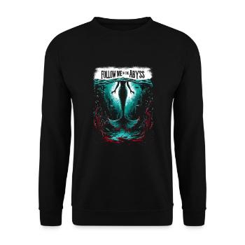 Creepy Sirens, Horror Mermaid, Creepy - Unisex Sweatshirt - black - Front - Alina (178cm) & Michal (187cm)