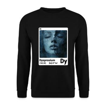 AI am Dysprosium (wt) - Unisex Pullover - Schwarz - Vorne - Alina (178cm) & Michal (187cm)