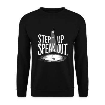 Poetry Slam Writer Poet Literature Slam Poetry Day - Unisex Sweatshirt - black - Front - Alina (178cm) & Michal (187cm)