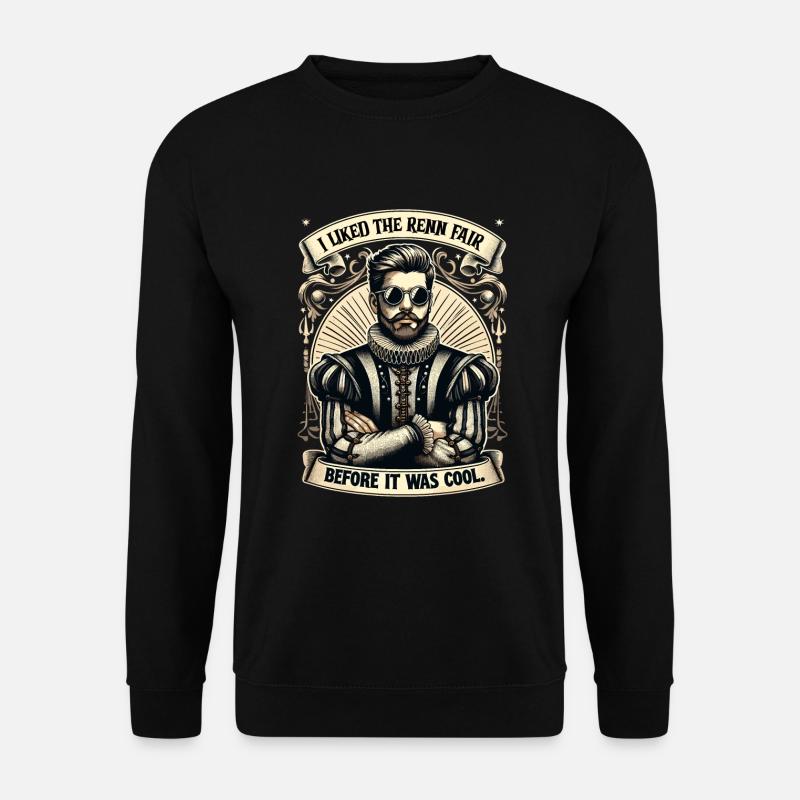 Renaissance Fairground Outfit Medieval - Unisex Sweatshirt - black