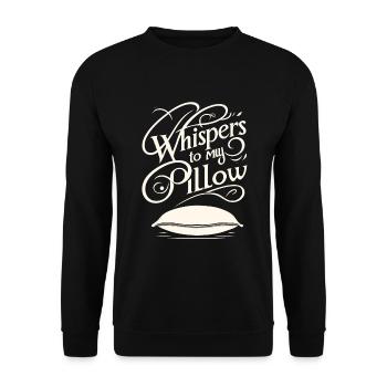 Sprechen Im Schlaf, Somniloquy, Sprechen Im - Unisex Pullover - Schwarz - Vorne - Alina (178cm) & Michal (187cm)