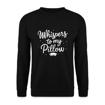 Sprechen Im Schlaf, Somniloquy, Sprechen Im - Unisex Pullover - Schwarz - Vorne - Alina (178cm) & Michal (187cm)