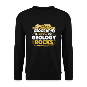 Geologie-steinjagd Achat-jäger-steinsammeln - Unisex Pullover - Schwarz - Vorne - Alina (178cm) & Michal (187cm)
