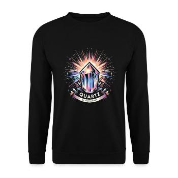 Geology Stone Hunt Agate Hunter Stone Collecting - Unisex Sweatshirt - black - Front - Alina (178cm) & Michal (187cm)