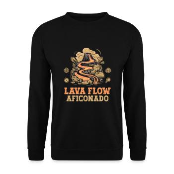Drôle de volcan lave géologie roche chasse géologue - Sweat-shirt Unisexe - noir - Devant - Alina (178cm) & Michal (187cm)