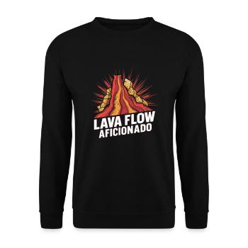 Drôle de volcan lave géologie roche chasse géologue - Sweat-shirt Unisexe - noir - Devant - Alina (178cm) & Michal (187cm)