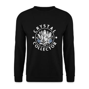 Geology Stone Hunt Agate Hunter Stone Collecting - Unisex Sweatshirt - black - Front - Alina (178cm) & Michal (187cm)