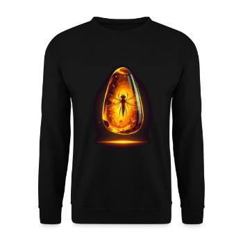 Fossil Hunter, Fossil Hunter, Paleontologist - Unisex Sweatshirt - black - Front - Alina (178cm) & Michal (187cm)
