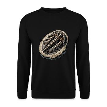 Fossil Hunter, Fossil Hunter, Paleontologist - Unisex Sweatshirt - black - Front - Alina (178cm) & Michal (187cm)