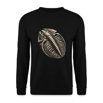 Fossil Hunter, Fossil Hunter, Paleontologist - Unisex Sweatshirt - black - Front - Alina (178cm) & Michal (187cm)
