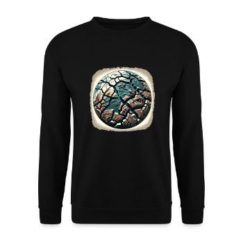 Fossil Hunter, Fossil Hunter, Paleontologist - Unisex Sweatshirt - black - Front - Alina (178cm) & Michal (187cm)
