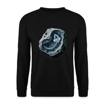 Fossil Hunter, Fossil Hunter, Paleontologist - Unisex Sweatshirt - black - Front - Alina (178cm) & Michal (187cm)