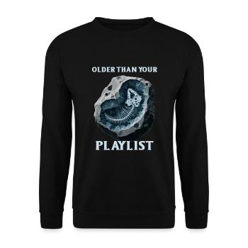 Fossil Hunter, Fossil Hunter, Paleontologist - Unisex Sweatshirt - black - Front - Alina (178cm) & Michal (187cm)