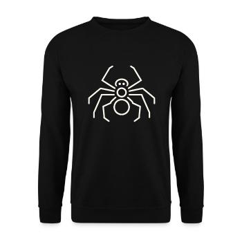 Pétroglyphe Art rupestre ancien Rock dessin indien - Sweat-shirt Unisexe - noir - Devant - Alina (178cm) & Michal (187cm)