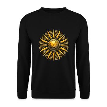 Pétroglyphe Art rupestre ancien Rock dessin indien - Sweat-shirt Unisexe - noir - Devant - Alina (178cm) & Michal (187cm)