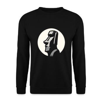 Petroglyph Rock Art Ancient Rock Drawing Indian - Unisex Sweatshirt - black - Front - Alina (178cm) & Michal (187cm)