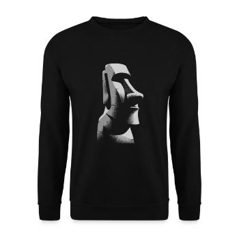Petroglyph Rock Art Ancient Rock Drawing Indian - Unisex Sweatshirt - black - Front - Alina (178cm) & Michal (187cm)